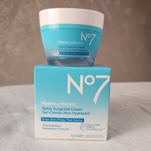 NEW No7 HydraLuminous Water Surge Gel Cream Water Surge Gel 50ml Dry Skin - New